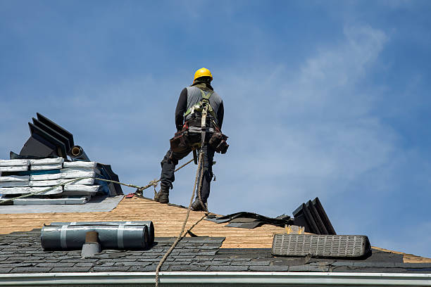Professional Roofing technician working in Marlboro, NY